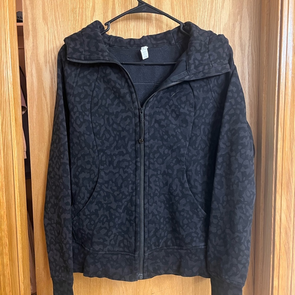 lululemon athletica Black Charcoal Hooded Utility Jacket